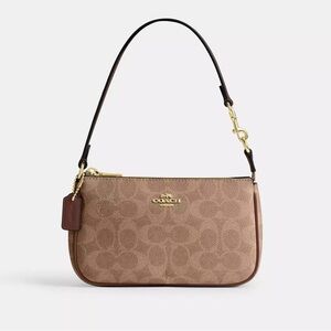 New Coach Mini Monogrammed Shoulder Bag